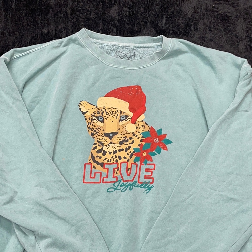 Cheetah Christmas sweater | 3XL